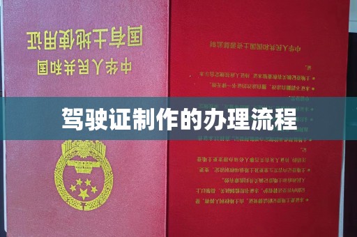 澄迈驾驶证制作的办理流程
