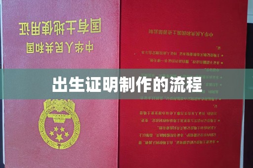 澄迈出生证明制作的流程