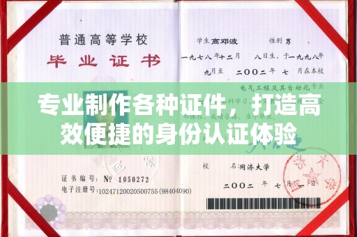 澄迈专业制作各种证件，打造高效便捷的身份认证体验