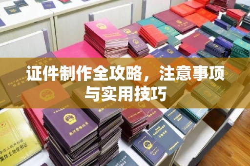 澄迈证件制作全攻略，注意事项与实用技巧